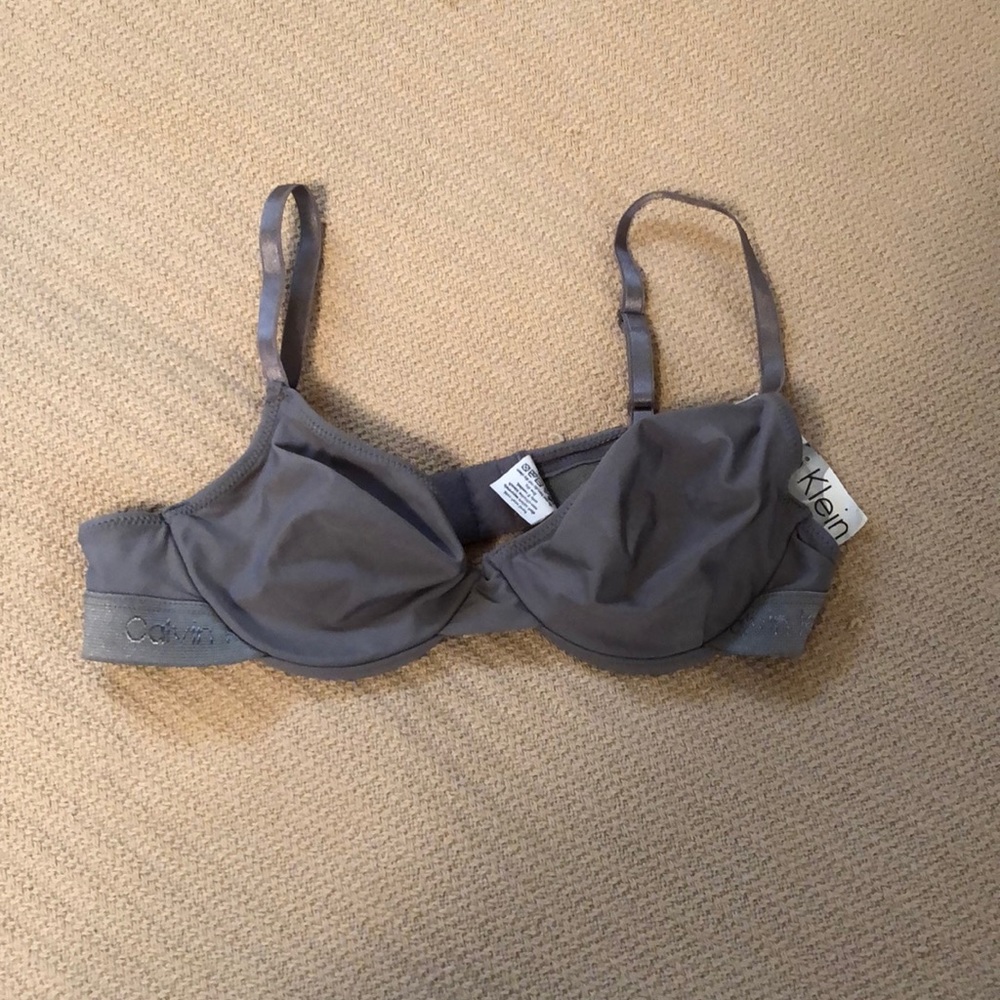 Calvin Klein grey soft cup bra 34B